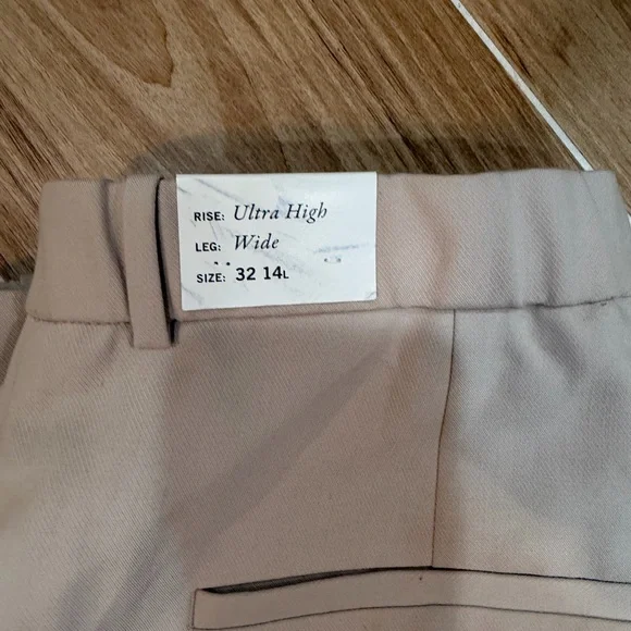 Abercrombie & Fitch Sloan Light Tan Trousers Long Length - Picture 5 of 6